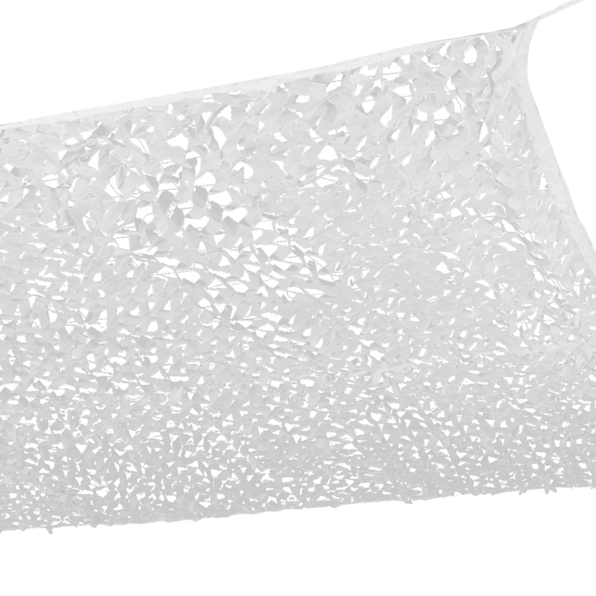 ID MARKET Voile d'ombrage rectangulaire design ombrière camouflage 4x6 M blanc