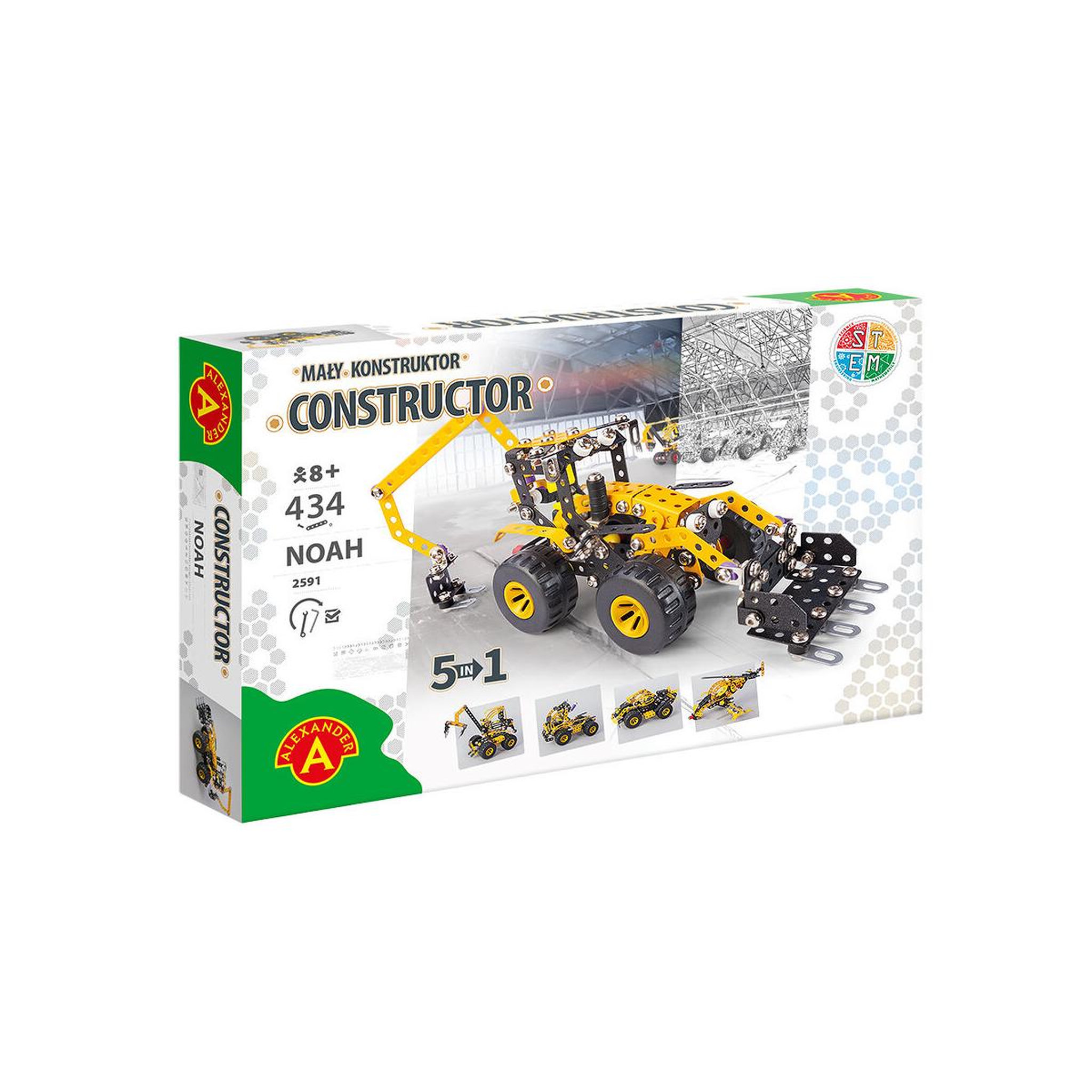 Alexander Jeu de construction 5 en 1 Noah Constructor Pro - 434 pièces