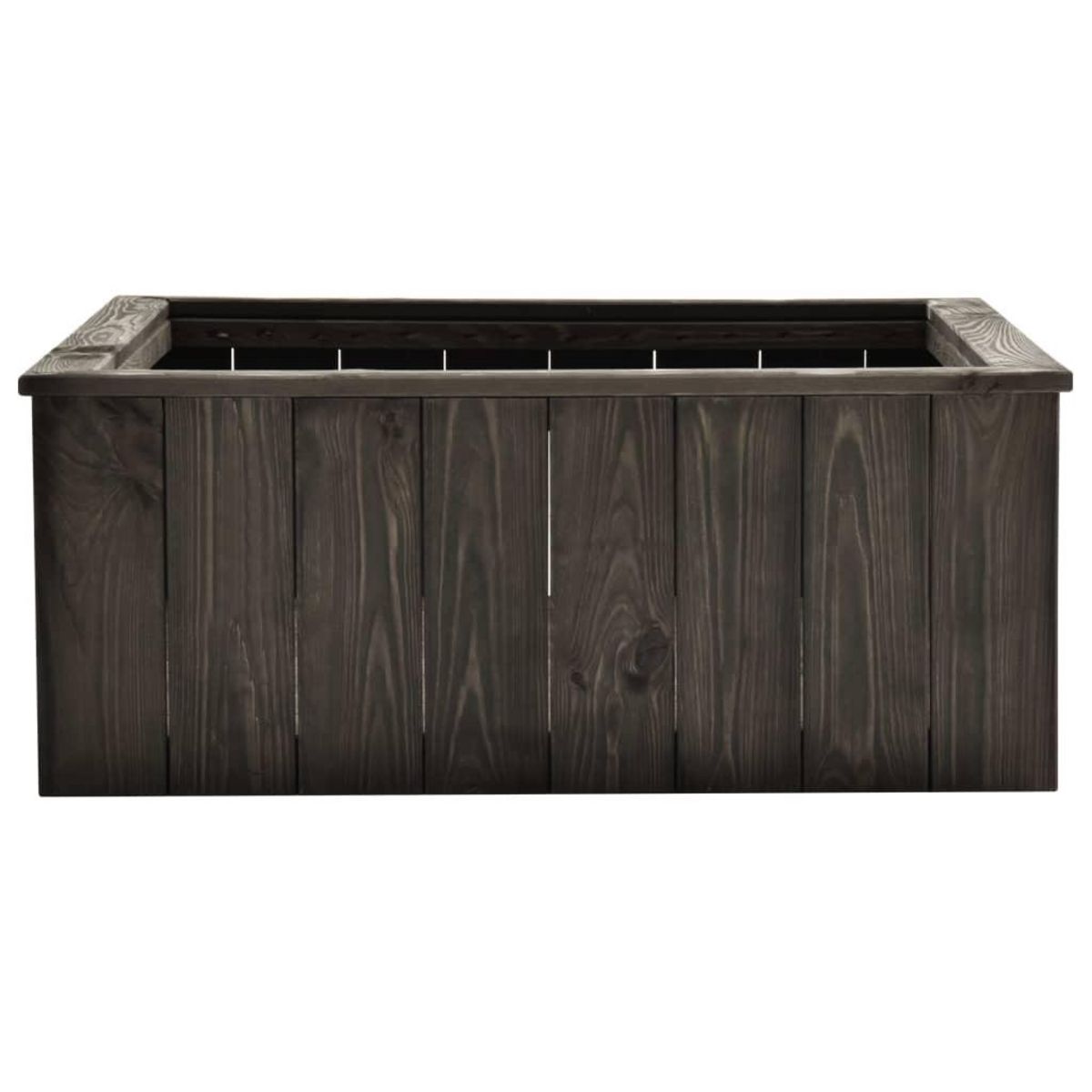 VIDAXL Lit sureleve Gris fonce 74x77x30 cm Bois de pin massif