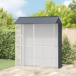 VIDAXL Aviary pour oiseaux Anthracite 215x110x247 cm Acier