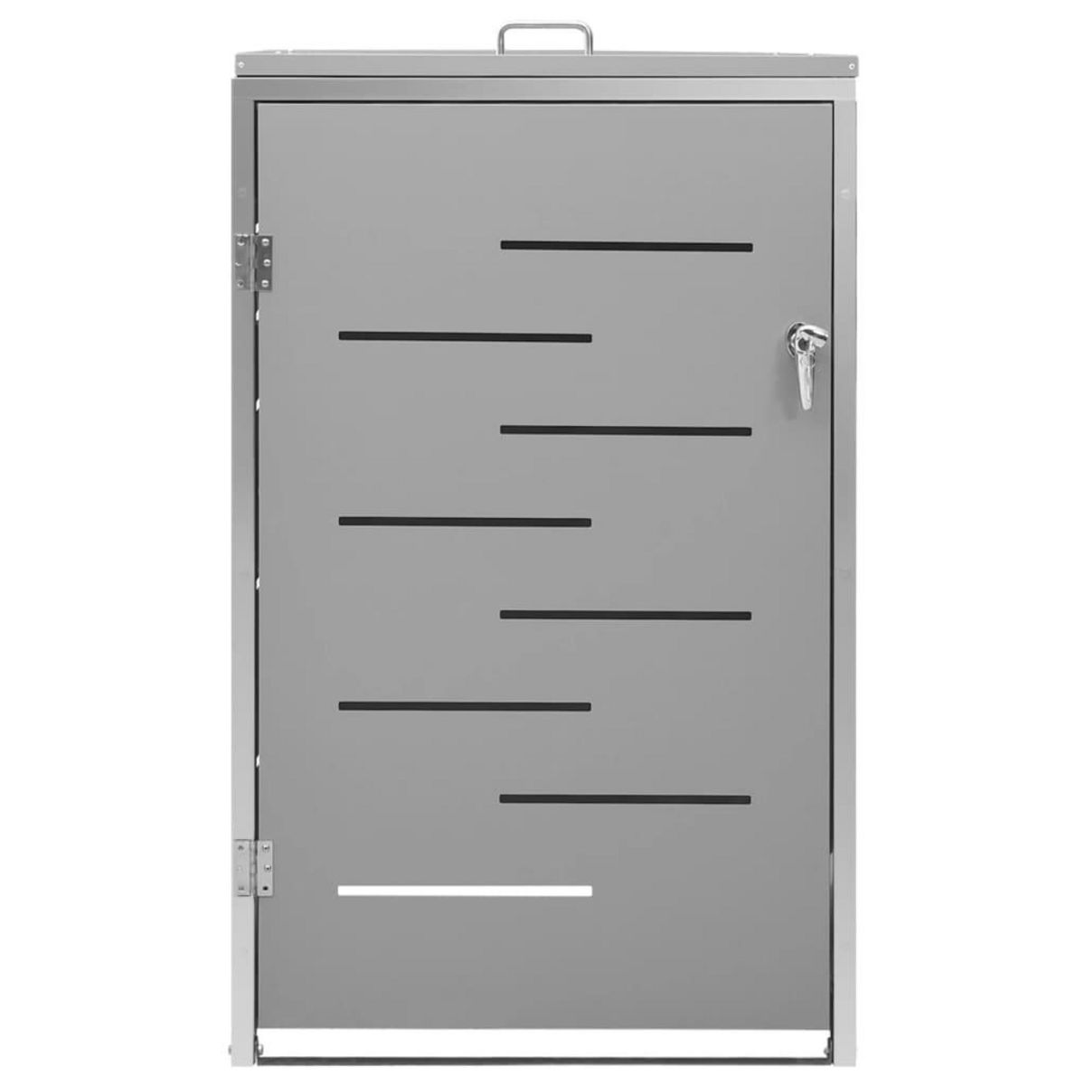 VIDAXL Abri pour poubelle 69x77,5x112,5 cm Inox