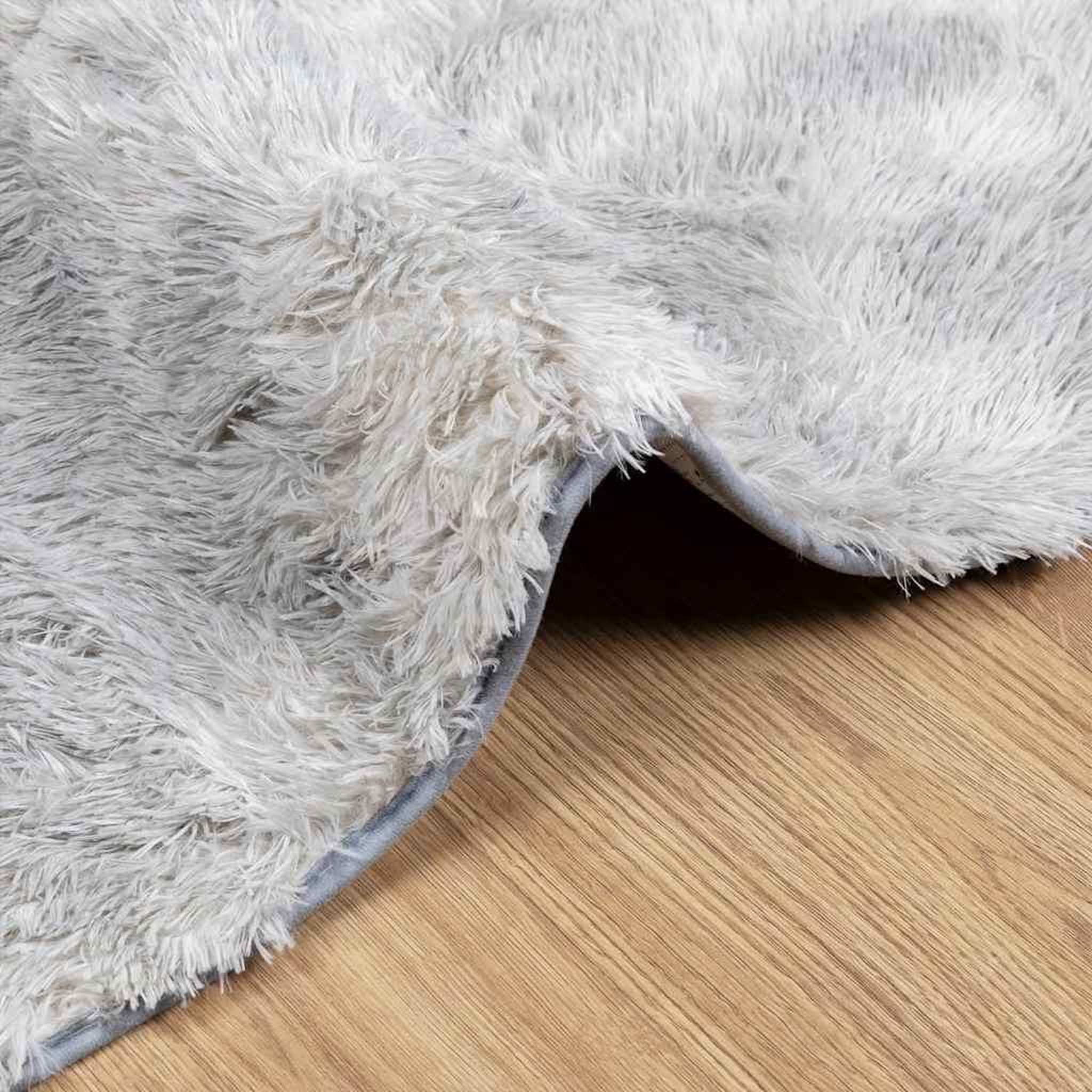 Voir la diapositive 5 : VIDAXL Tapis shaggy a poils longs NAVARRA gris clair 80x150 cm