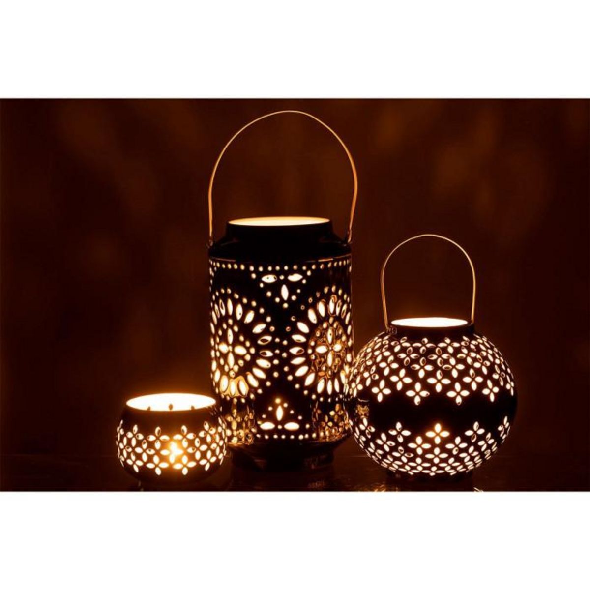 Paris Prix Lanterne Cylindrique Métal  Sévilla  43cm Noir