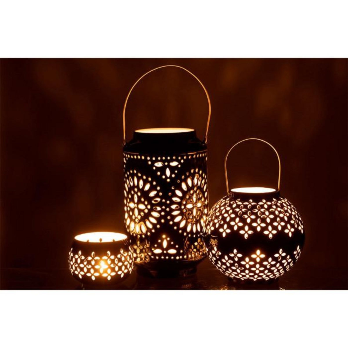 Paris Prix Lanterne Cylindrique Métal  Sévilla  43cm Noir