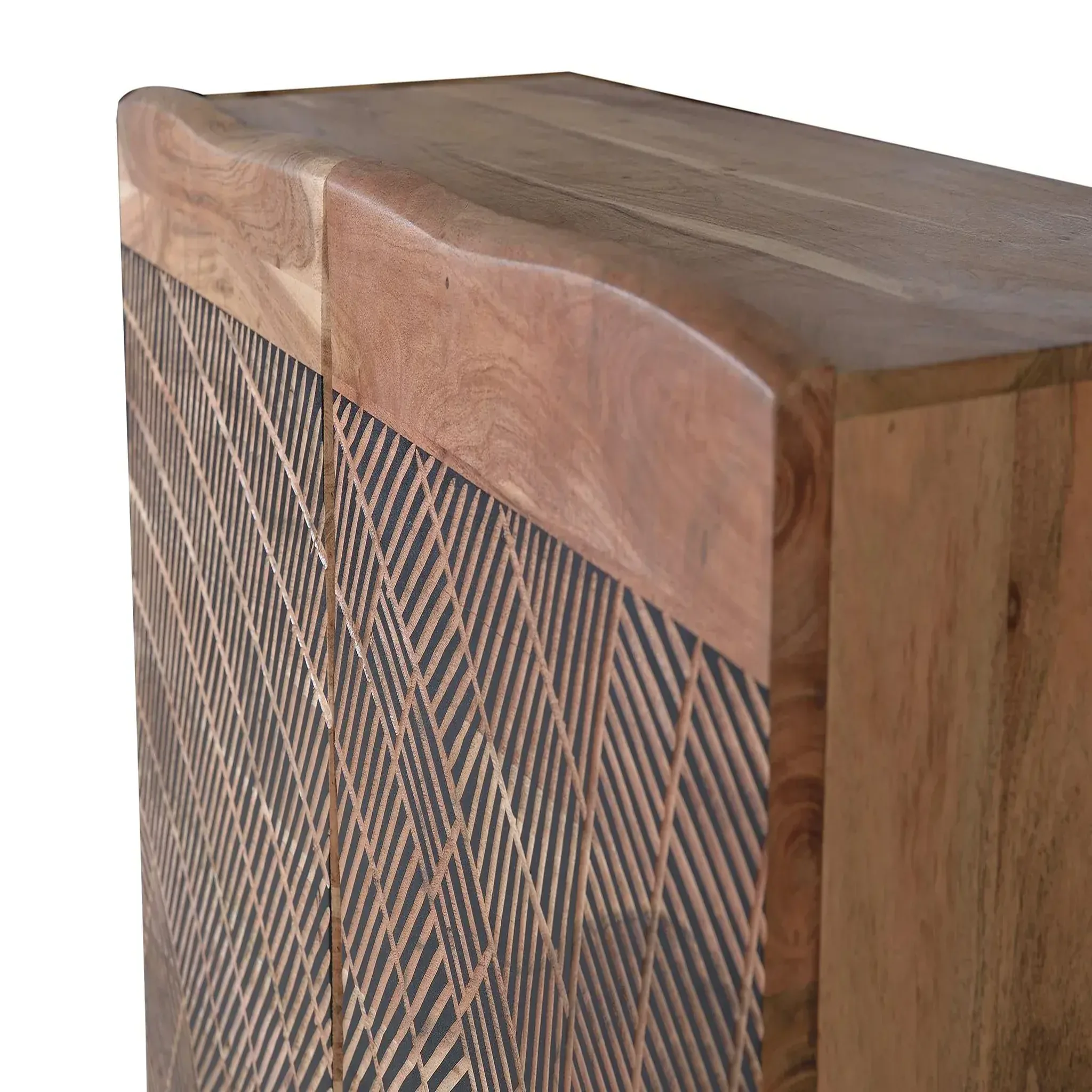 Voir la diapositive 2 : GINER Y COLOMER SL Buffet en bois d'acacia 90cm style rustique moderne