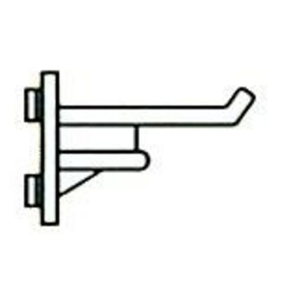 OUTIFRANCE Crochet pour panneau mural (nylon - droit renforcé 50 mm)