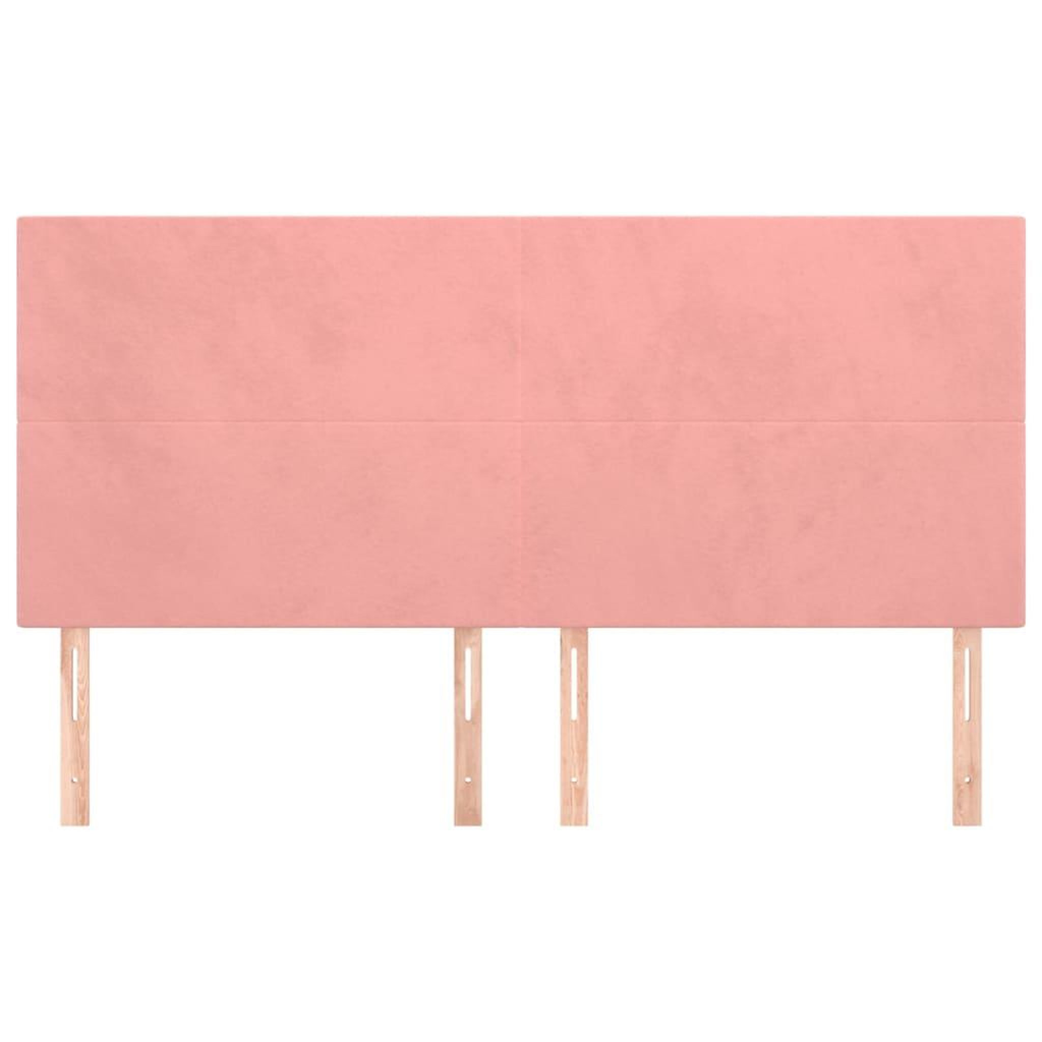 Voir la diapositive 3 : VIDAXL Tetes de lit 4 pcs Rose 100x5x78/88 cm Velours