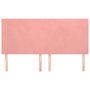 Voir la diapositive 3 : VIDAXL Tetes de lit 4 pcs Rose 100x5x78/88 cm Velours