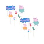 DR.OETKER Ensemble de 24 décorations de gâteau d'anniversaire Dr. Oetker Peppa Pig