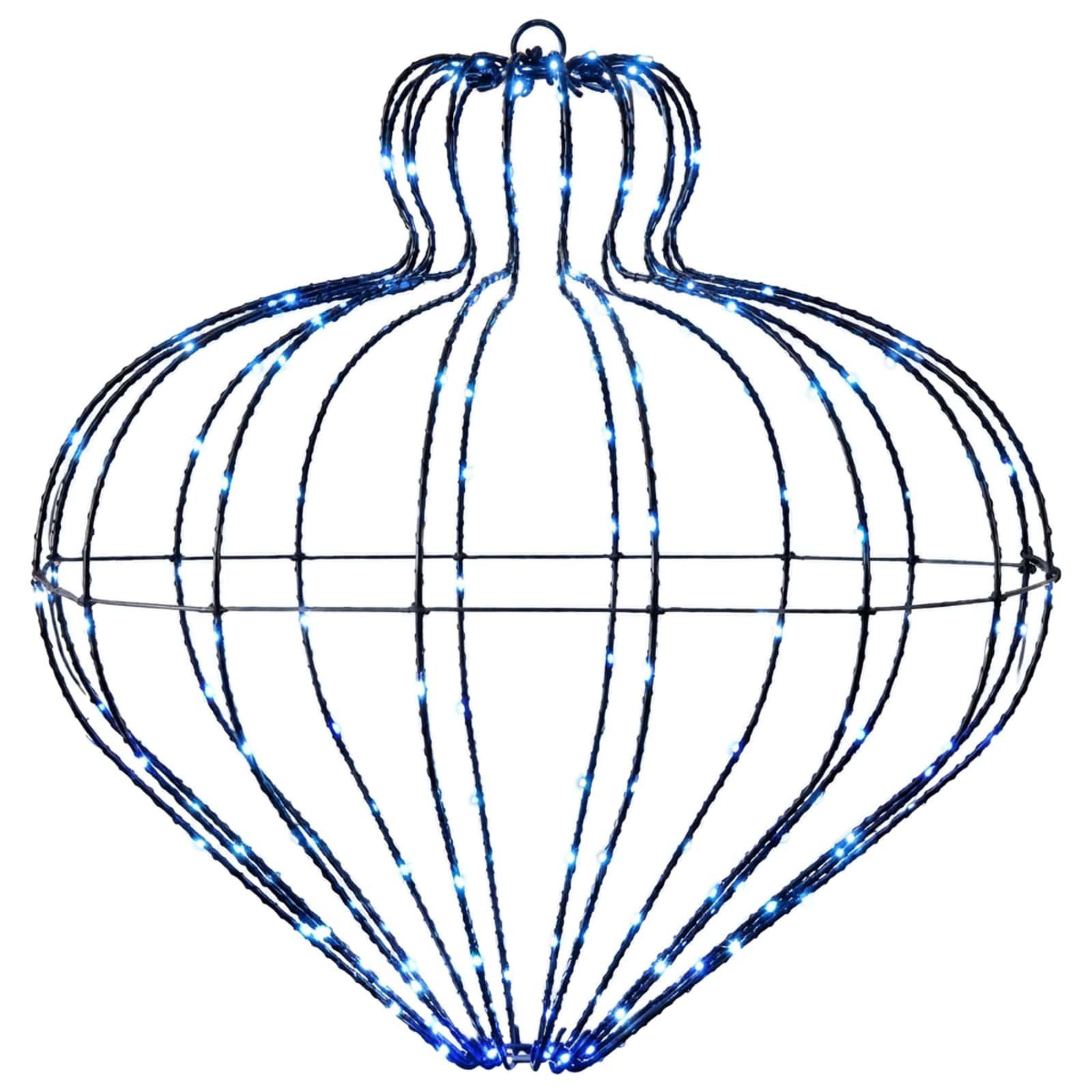 Voir la diapositive 5 : VIDAXL Lumiere de finial de Noël 2 pc 384 LED Bleu Ø 45 x 40 cm