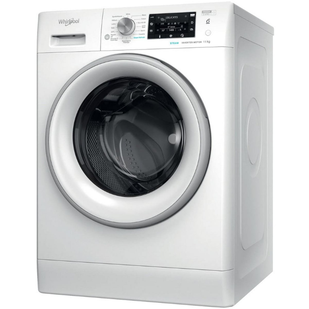 Whirlpool Lave-linge frontal 60cm 11kg 1400 tours/min - FFDD11469SVFR