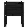 Voir la diapositive 4 : VIDAXL Jardiniere Noir 40x40x52,5 cm Bois massif de pin