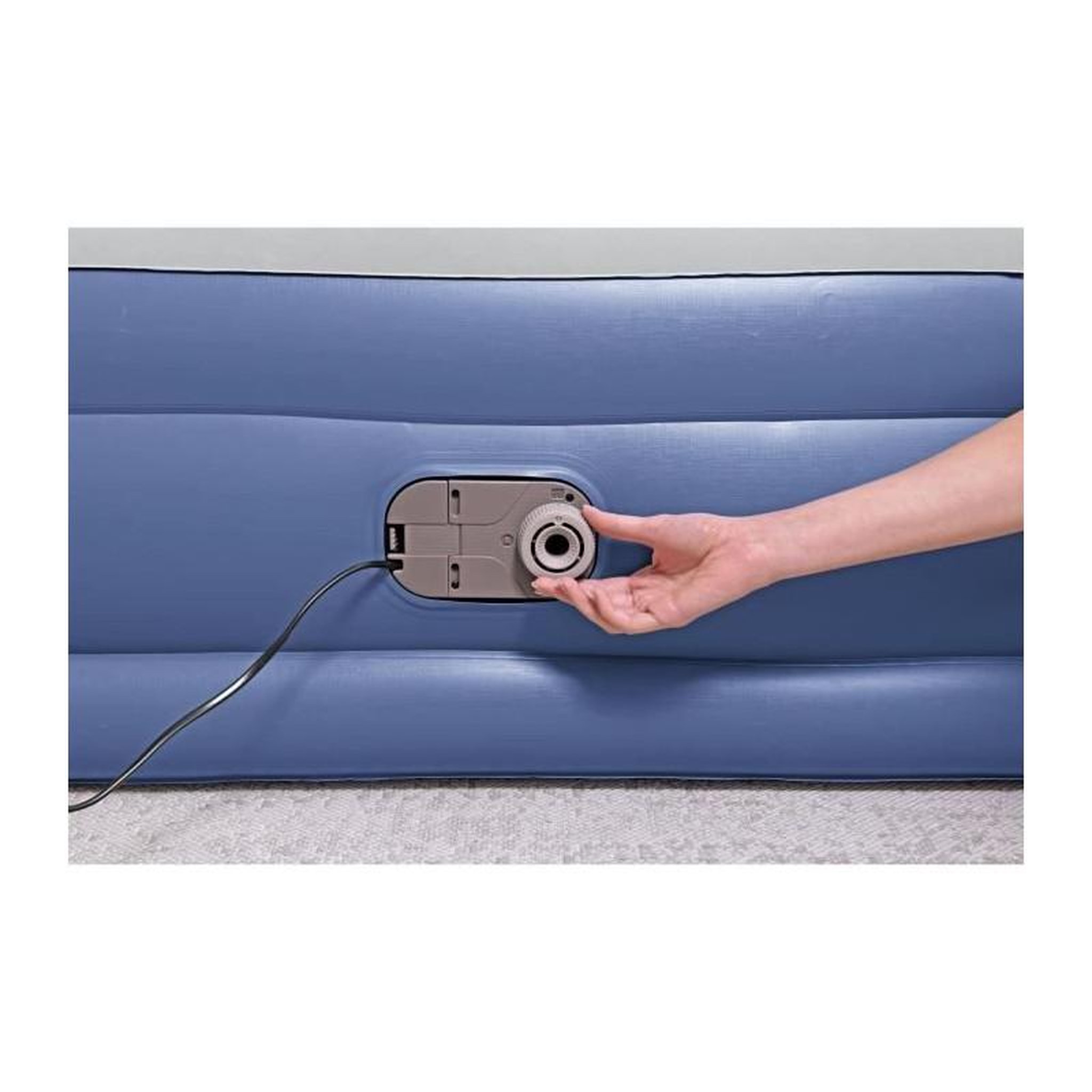 Voir la diapositive 3 : BESTWAY Lit Gonflable - Bestway - Tritech Double - 203x152x46 cm - 300 Kg - Gonflage en 4 Minutes