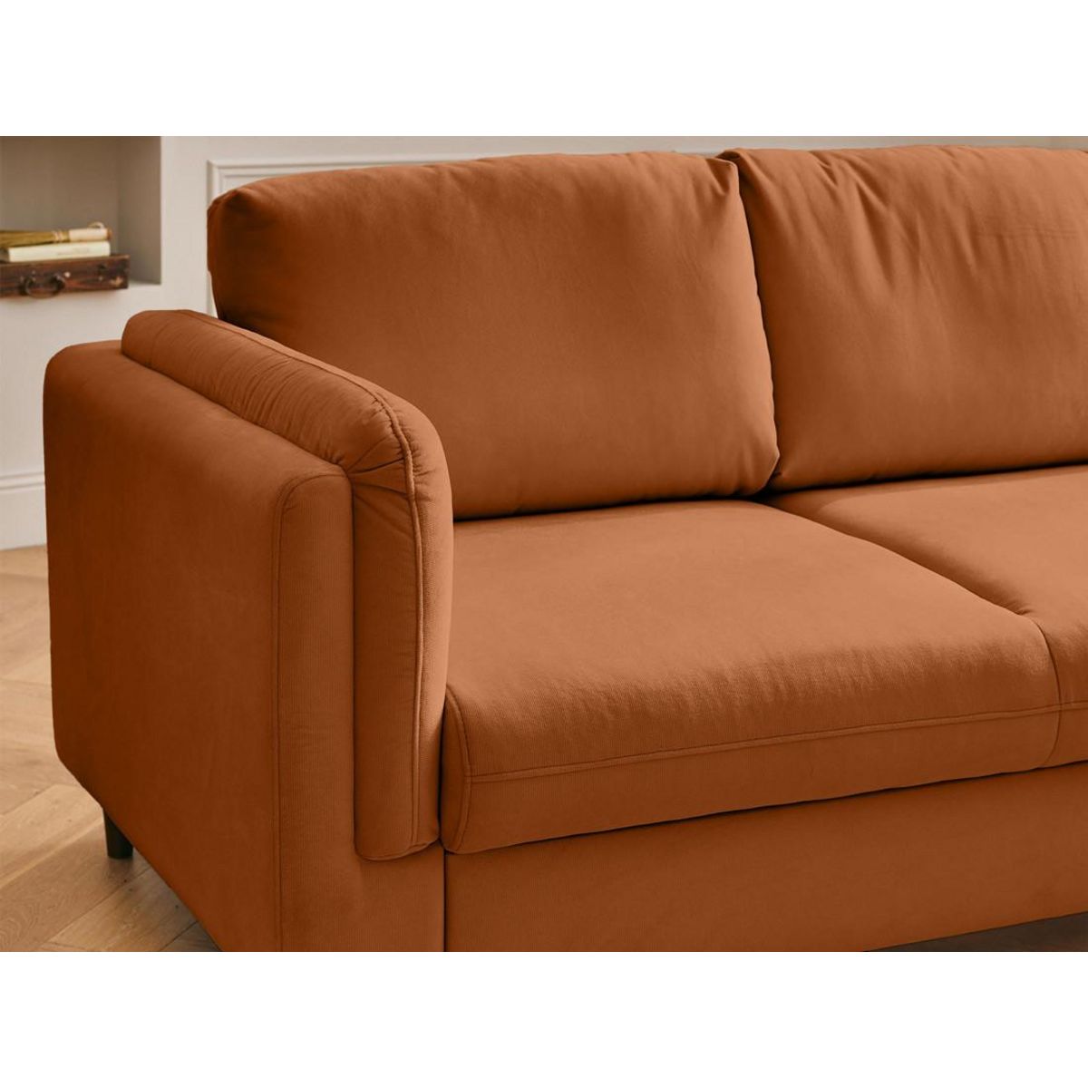 LISA DESIGN Brooke - canapé 3 places - convertible - en velours