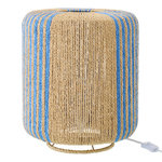 Paris Prix Lampe à Poser Corde  Chase  39cm Bleu & Naturel