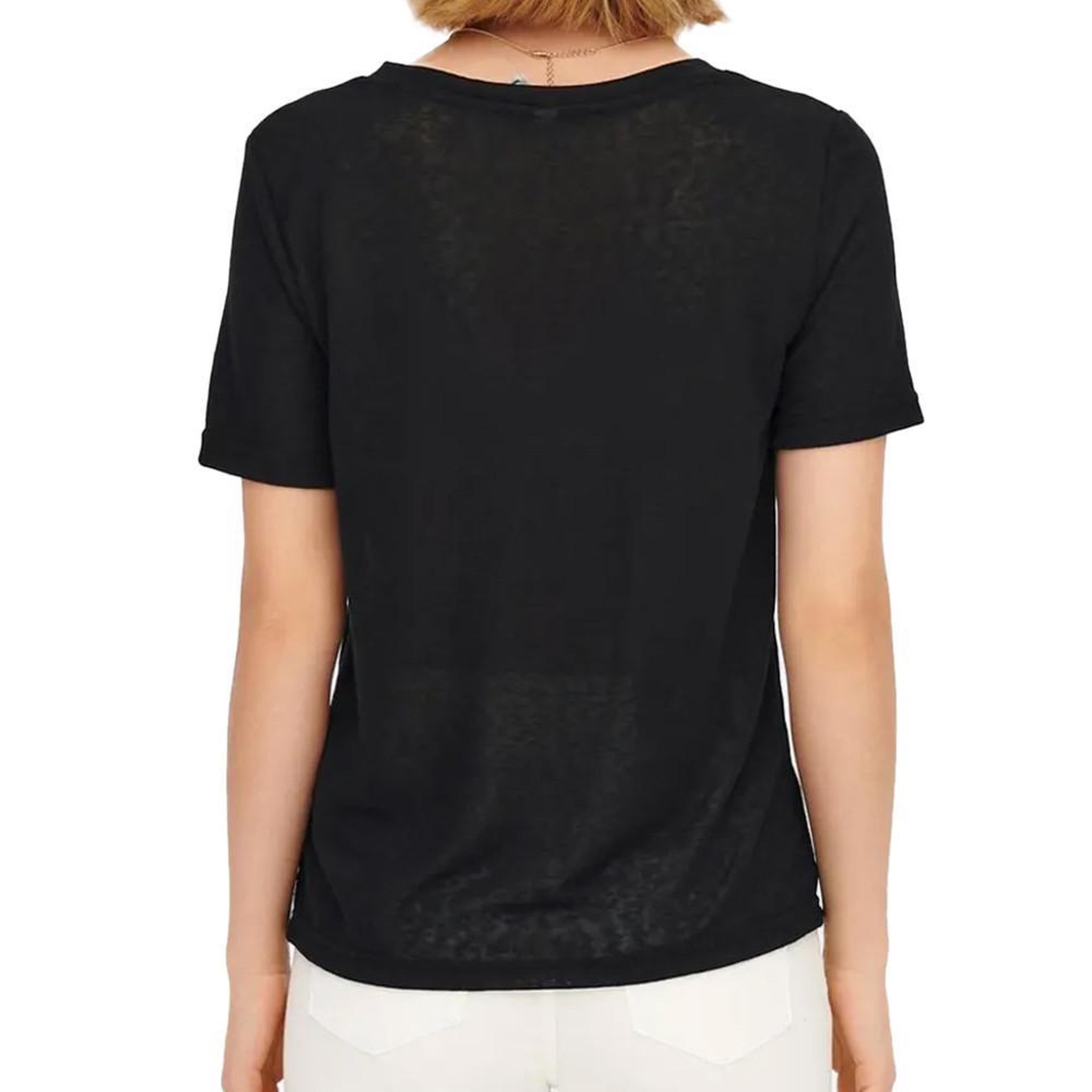 Voir la diapositive 2 : JACQUELINE DE YONG T-shirt Noir Femme JDY Carmen