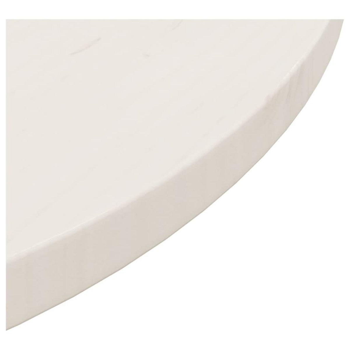 VIDAXL Dessus de table Blanc Ø60x2,5 cm Bois de pin massif