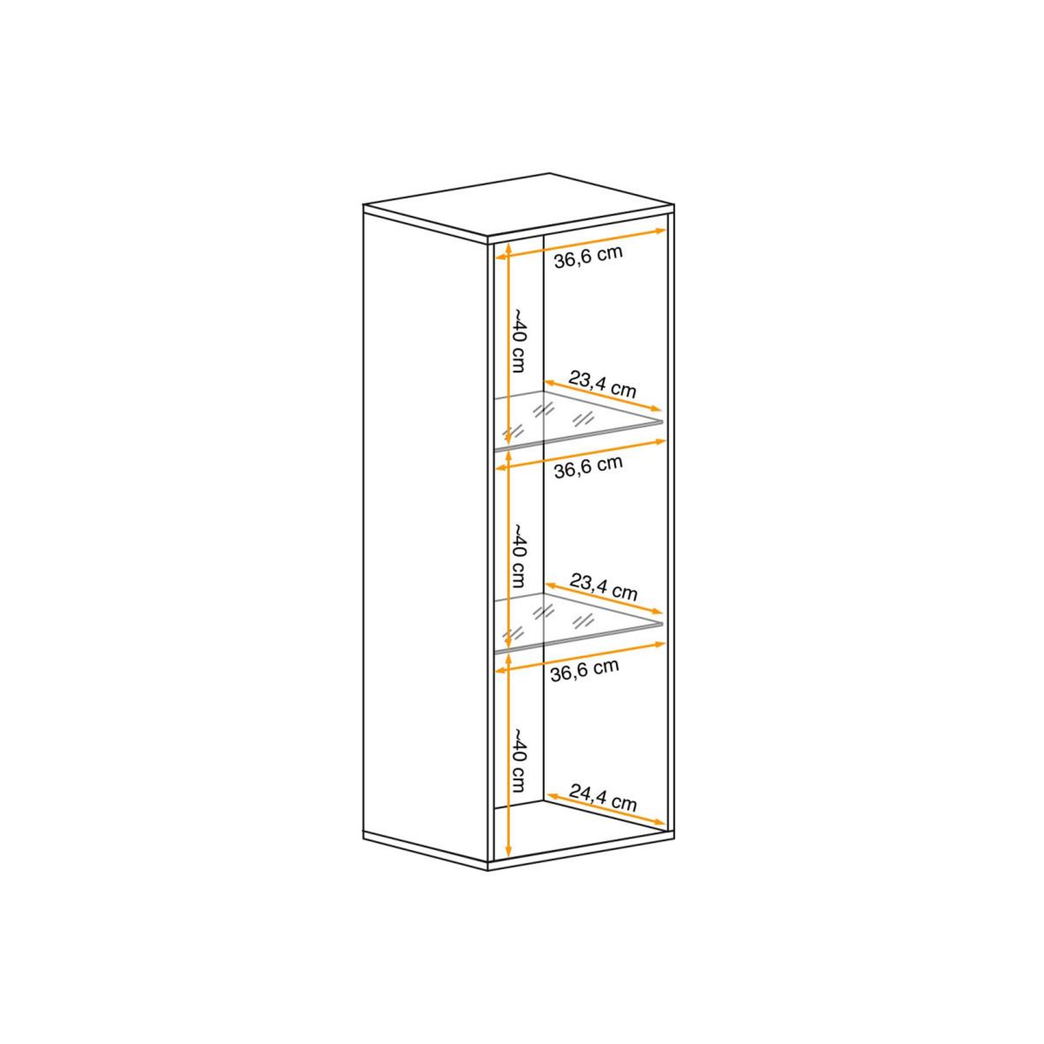 Voir la diapositive 4 : Paris Prix Vitrine led murale design  fly a2  126cm noir