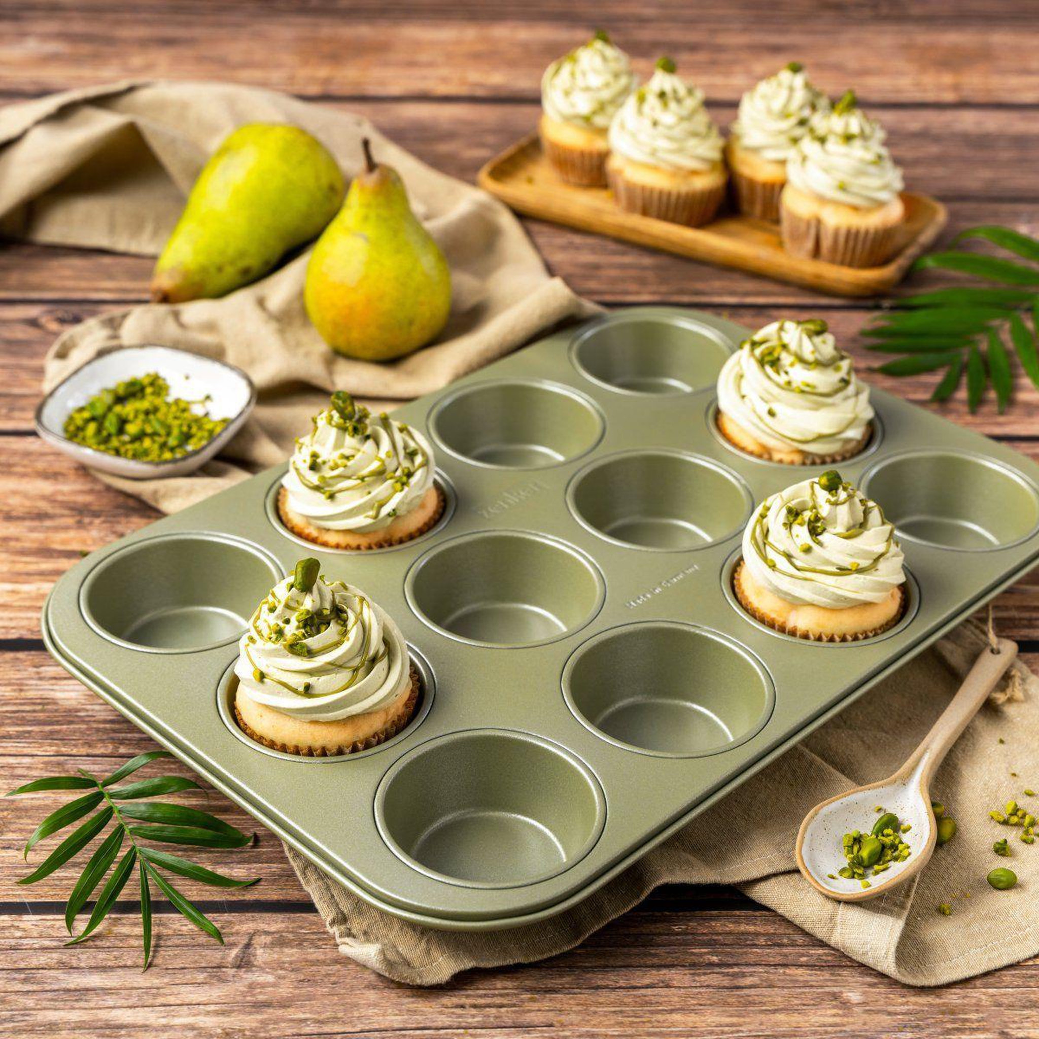 Voir la diapositive 5 : ZENKER Ensemble 2 pièces spécial muffins zenker green vision
