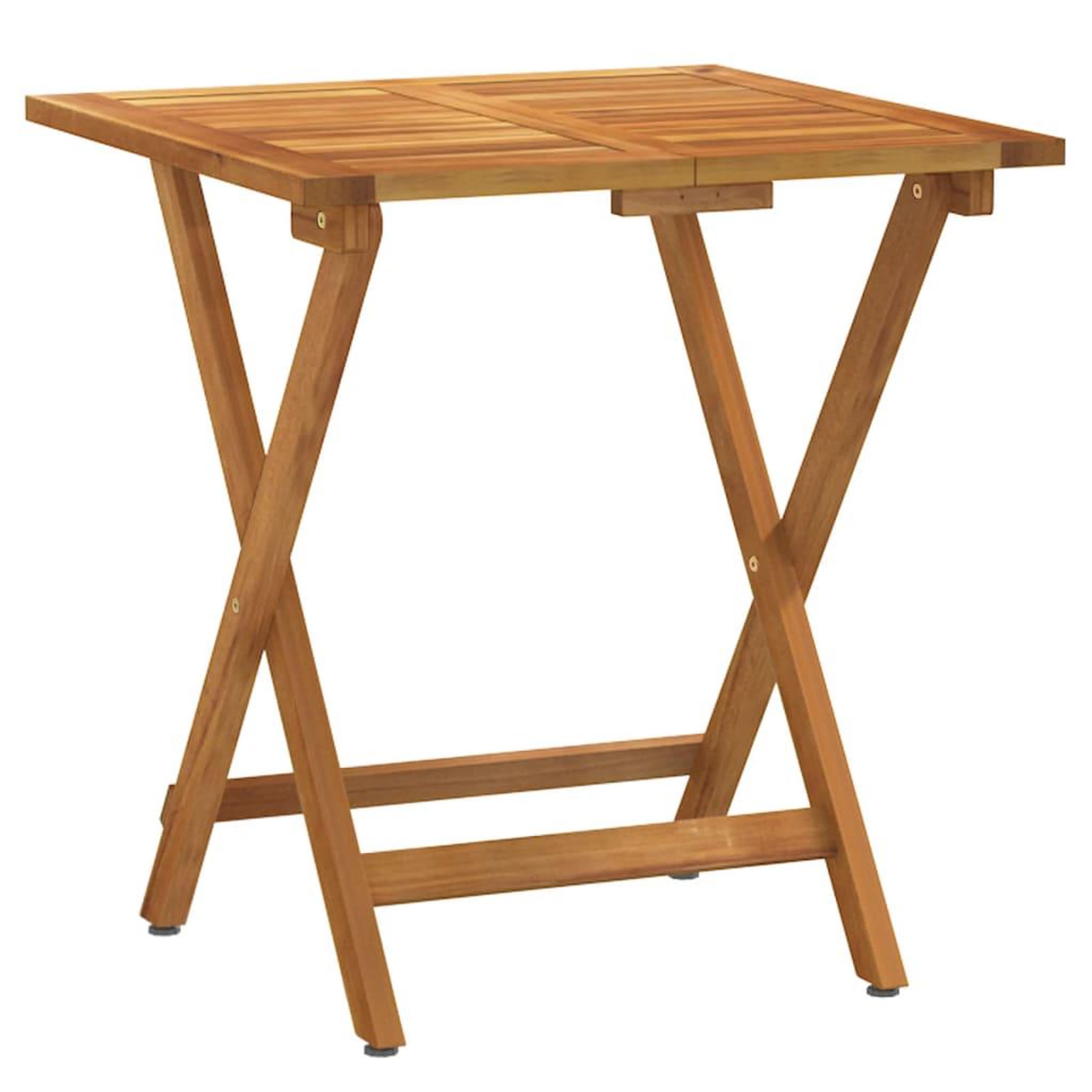 Voir la diapositive 5 : VIDAXL Ensemble de bistro pliable 3 pcs avec coussins Acacia solide