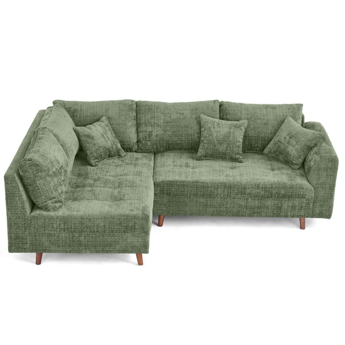 LISA DESIGN Rune - canapé d'angle gauche 4 places en velours texturé