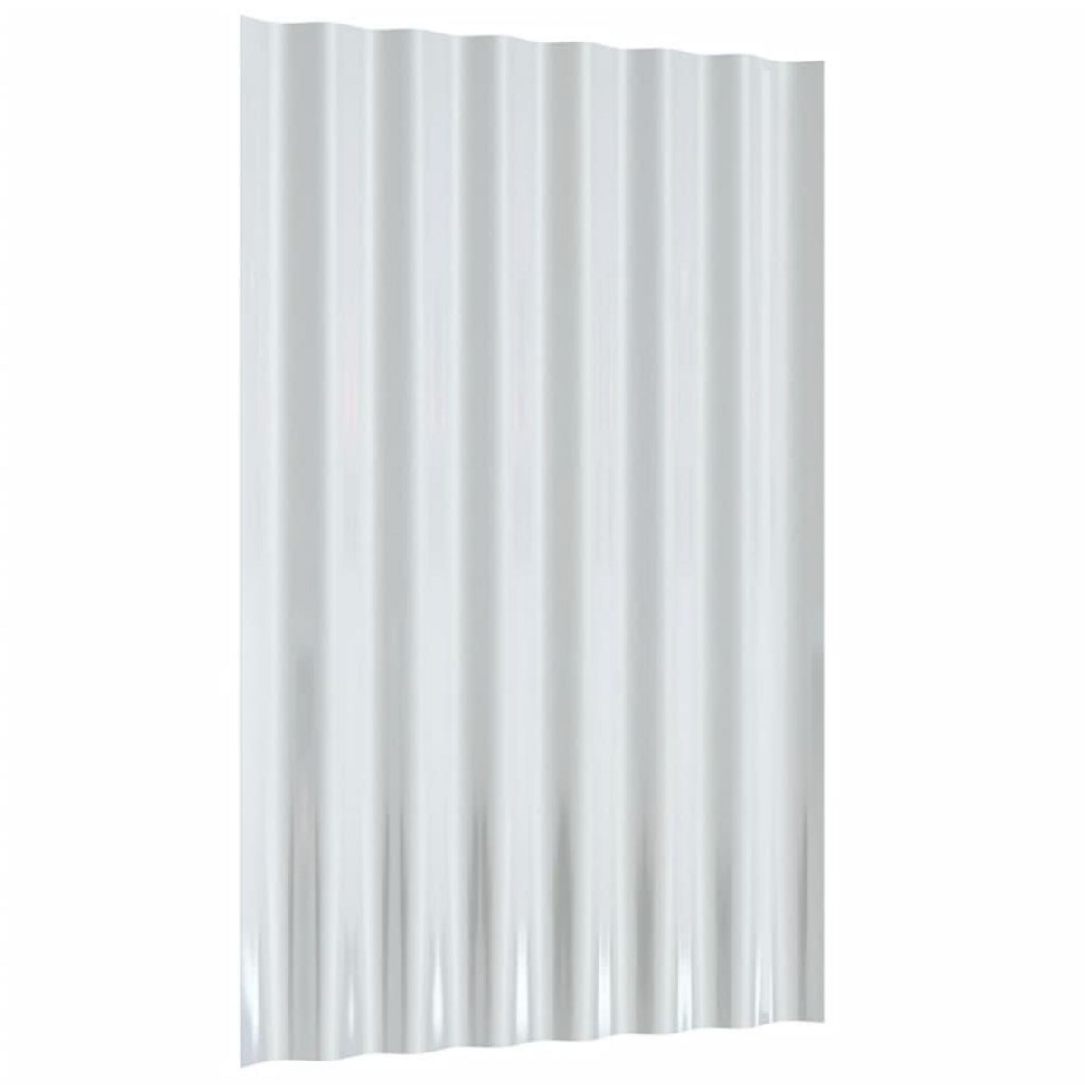 VIDAXL Panneaux de toit 36 pcs Acier enduit de poudre Argente 60x36 cm