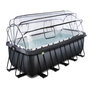 Voir la diapositive 3 : EXIT TOYS Piscine tubulaire Black Leather rectangulaire 5,40 x 2,50 x 1,22 m avec dôme - Exit Toys