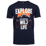 Best Mountain T shirt  Homme Best Mountain 2008. Coloris disponibles : Bleu