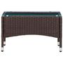 Voir la diapositive 2 : VIDAXL Table basse Marron 60x40x36 cm Resine tressee