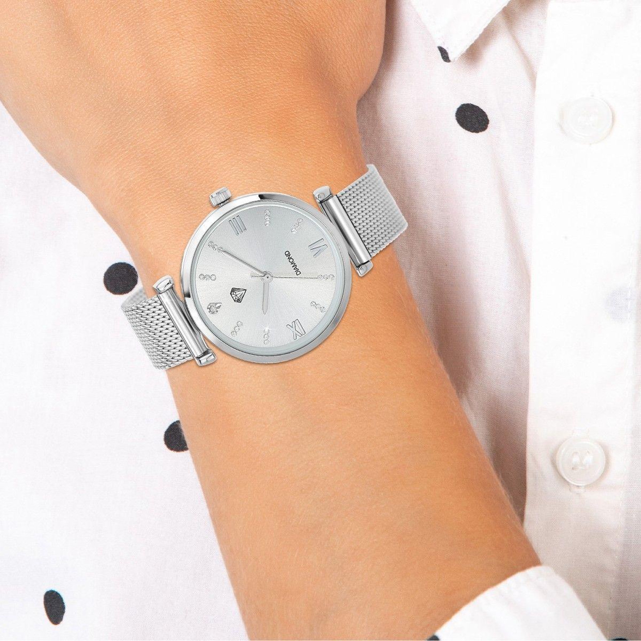 Voir la diapositive 2 : SC CRYSTAL Montre Cynthia élégante SC Crystal ornée de Cristaux scintillants