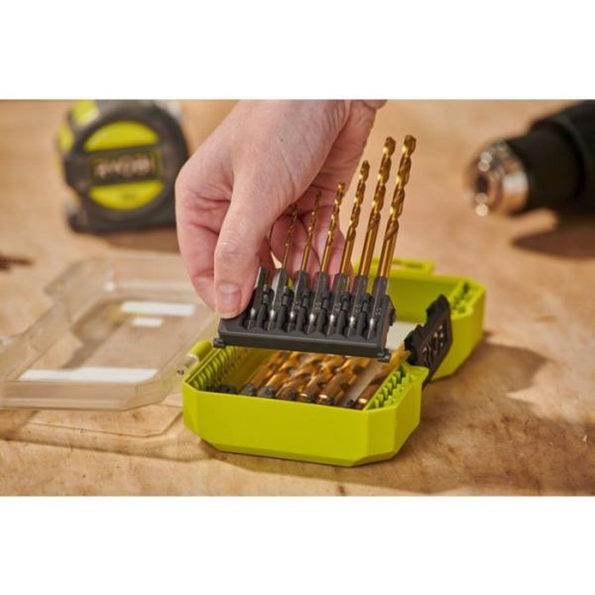 Voir la diapositive 3 : Ryobi Coffret forets métal HSS-G RX - RYOBI - RARXHG13 - 13 forets - Ø1 à 10 mm - Compatible LINK