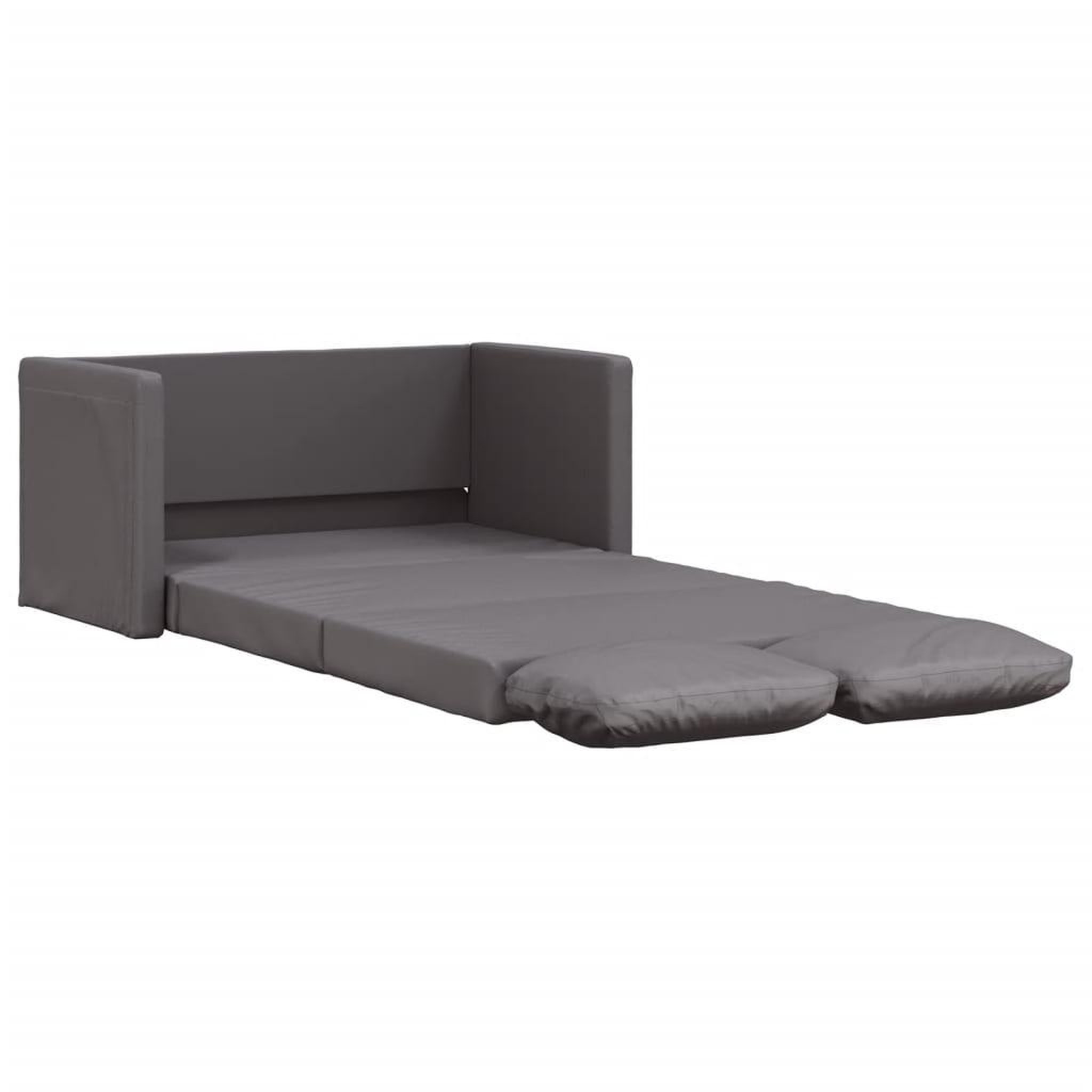 Voir la diapositive 2 : VIDAXL Canape-lit 2 en 1 gris 112x174x55 cm similicuir
