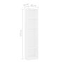 Voir la diapositive 6 : VIDAXL Bibliotheque a 5 niveaux Blanc 40x24x175 cm Bois d'ingenierie