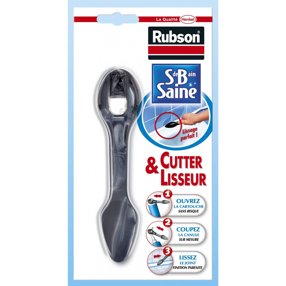 rubson Cutter lisseur pour joint silicone de salle de bains, RUBSON