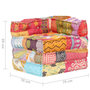 Voir la diapositive 6 : VIDAXL Pouf modulaire Patchwork Tissu