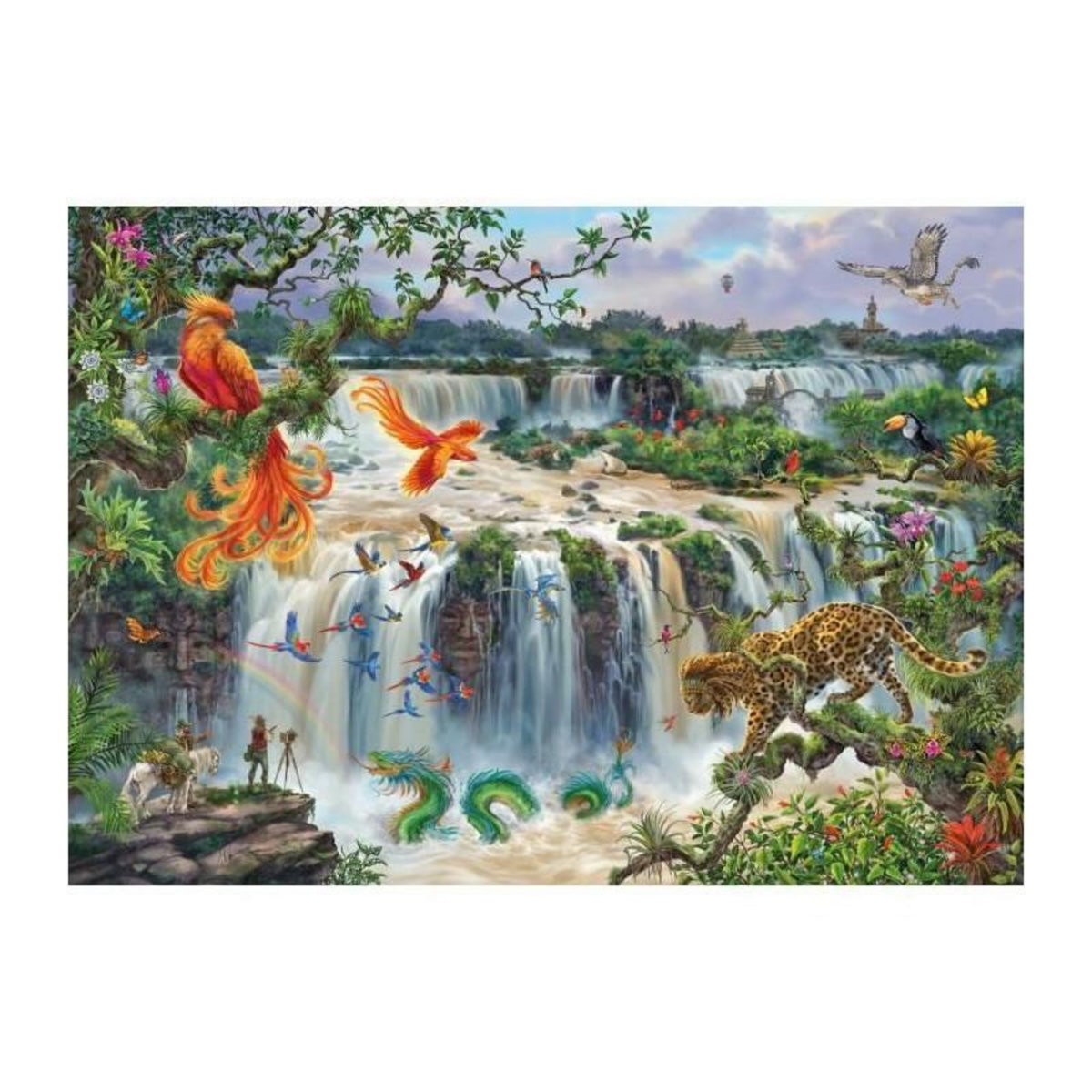 RAVENSBURGER Puzzle 1000 pieces, Chutes d'eau, Adultes&enfants des 14 ans, Puzzle de qualité supérieure, 12000853, Edition 50 ans, Ravensbu