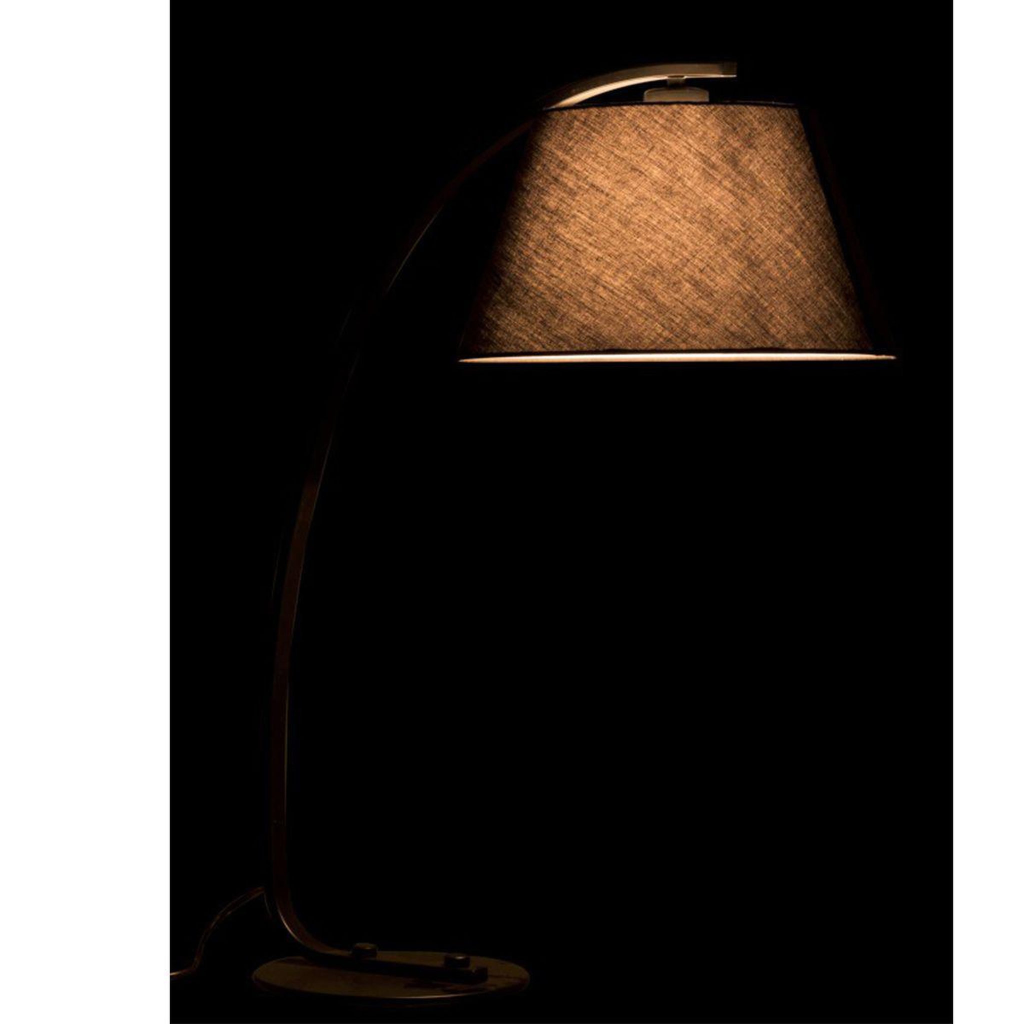 Voir la diapositive 3 : J-LINE Lampe à poser en métal  grung  66cm noir