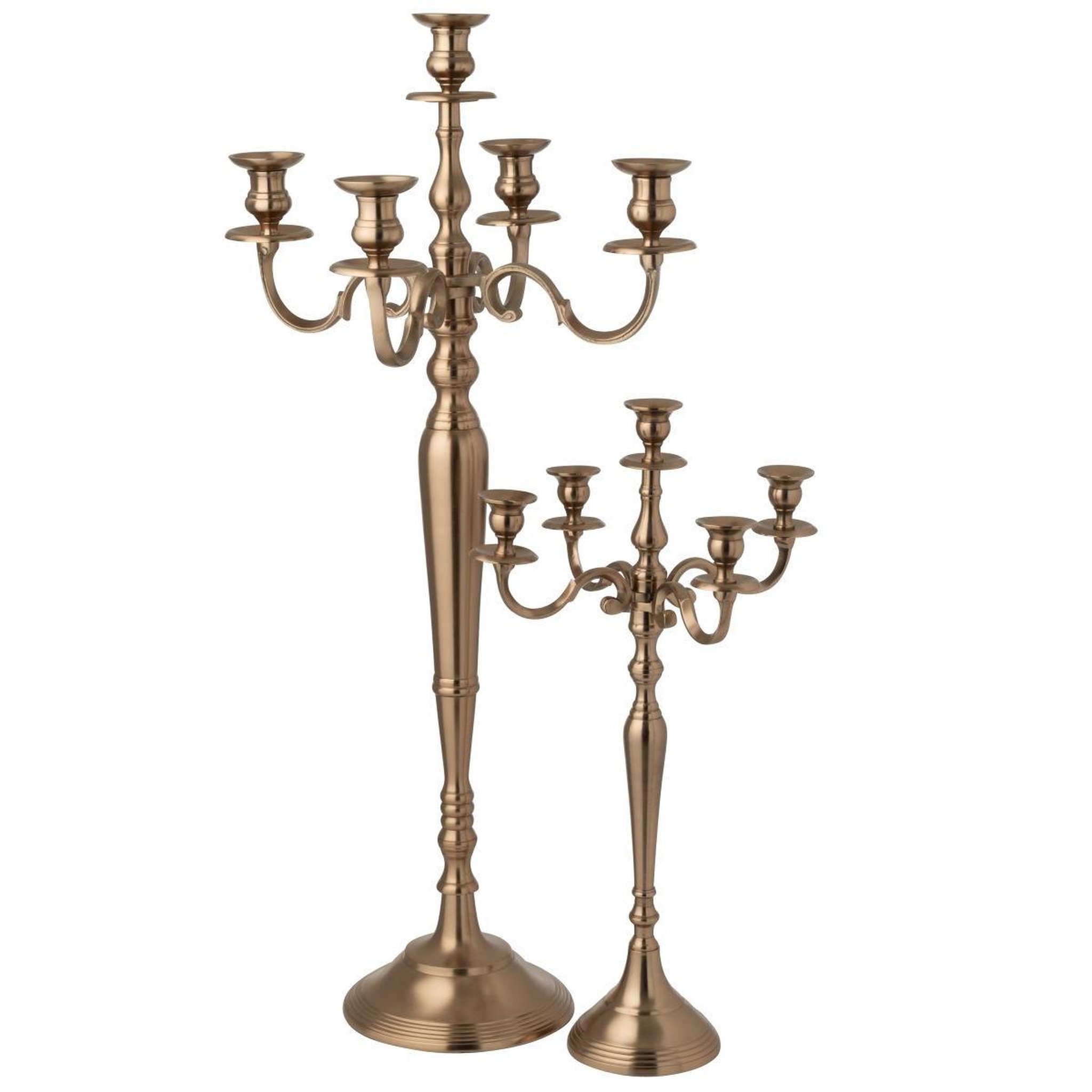 Voir la diapositive 3 : J-LINE Chandelier en métal  genaro  63cm rose doré