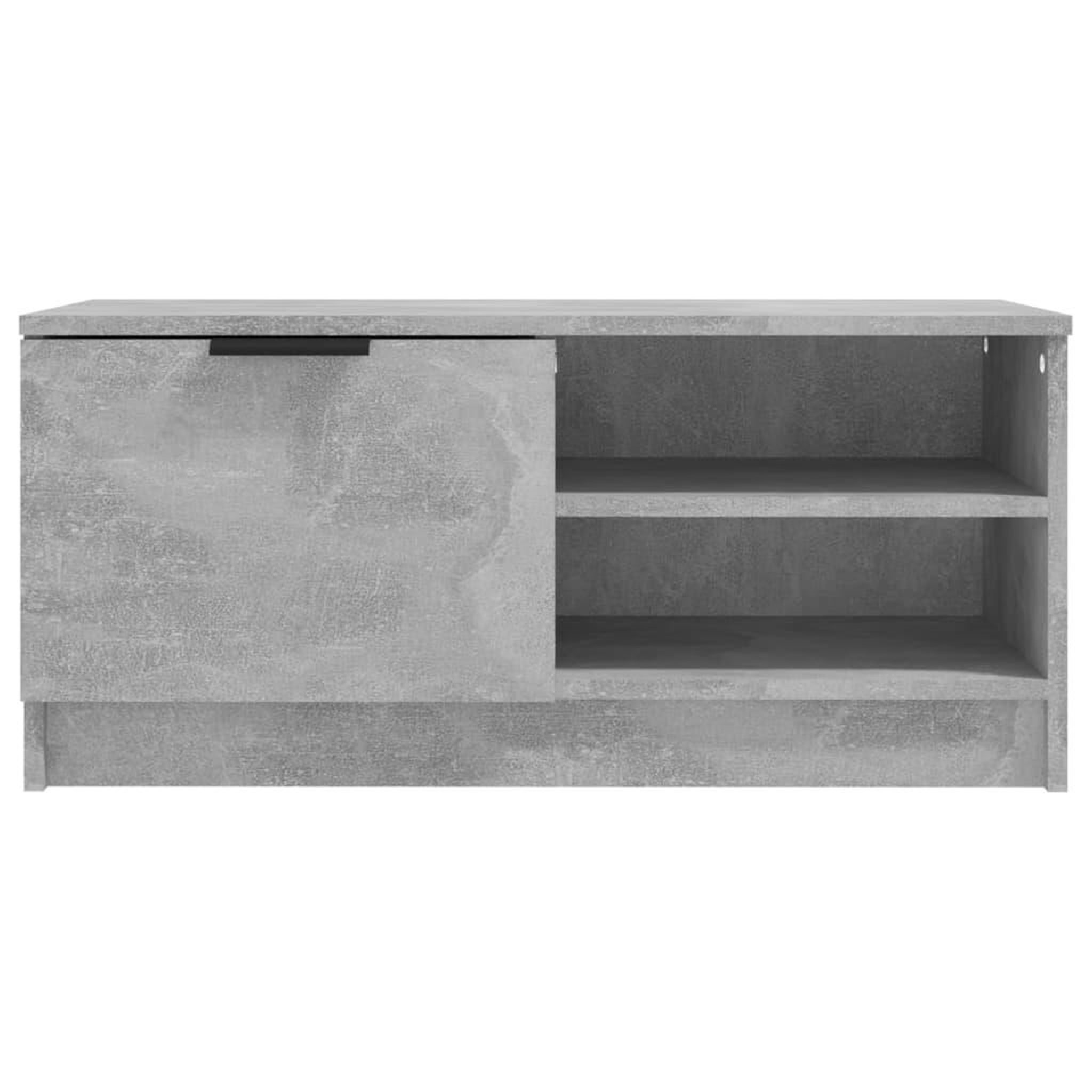 Voir la diapositive 5 : VIDAXL Meuble TV Gris beton 80x35x36,5 cm Bois d'ingenierie