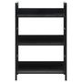 Voir la diapositive 3 : VIDAXL Bibliotheque a 3 niveaux noir 60x27,6x90,5 cm bois d'ingenierie