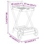 Voir la diapositive 6 : VIDAXL Chariot a the 54x87x90 cm bois massif d'acacia