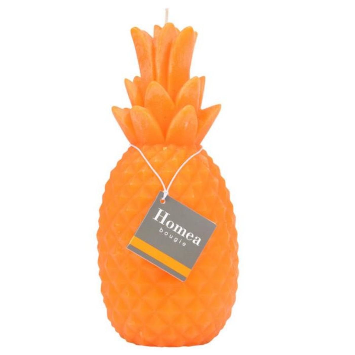 Paris Prix Bougie Déco  Ananas Tropical  20cm Orange