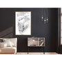 Voir la diapositive 2 : Paris Prix Affiche Murale Encadrée  Mysterious Look Grey