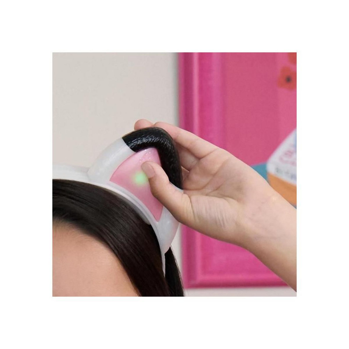 ASTER Bandeau musical Aster oreilles de chat rose