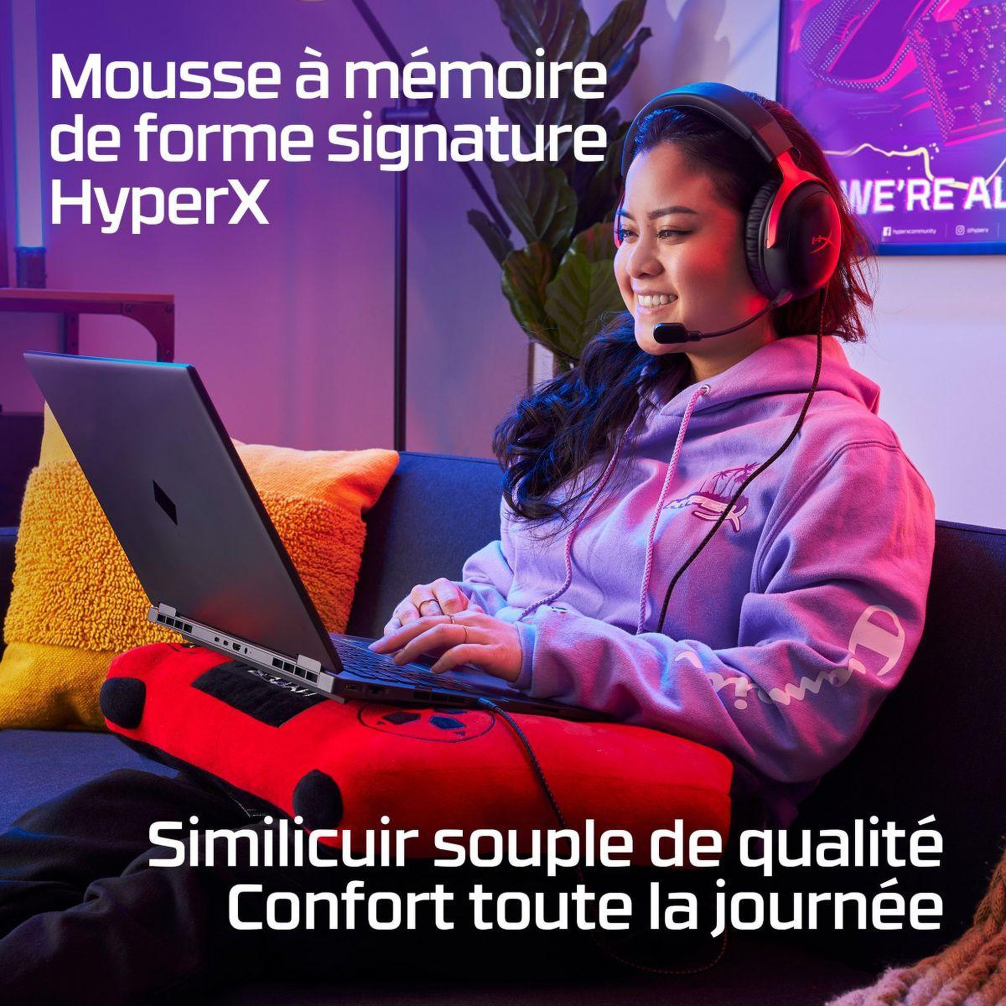 Voir la diapositive 3 : HyperX Casque gamer Cloud III BLK-ED GAM HS