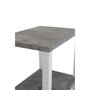 Voir la diapositive 3 : Paris Prix Table de Chevet Double  Rise  68cm Gris & Blanc