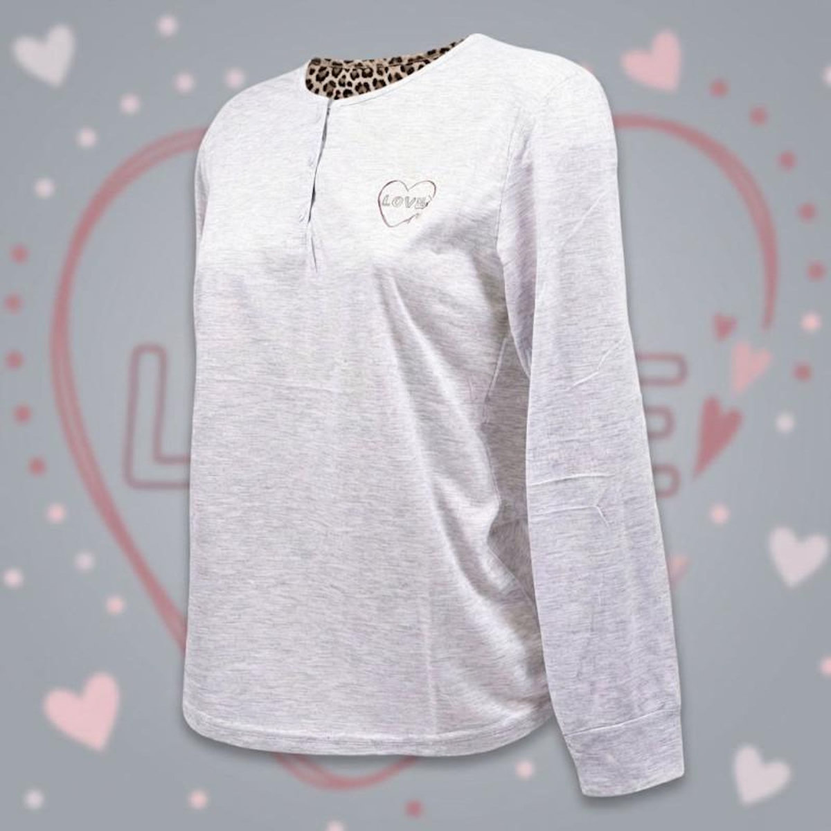 OZABI OZABI Ensemble Pyjama Long Femme Haut Manches Longues