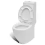 VIDAXL Ensemble de toilette et bidet sur pied blanc ceramique