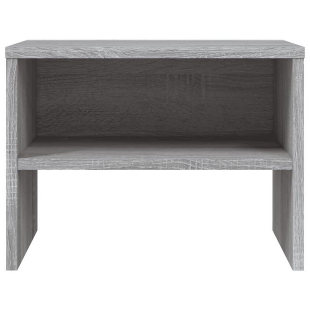 VIDAXL Tables de chevet 2 pcs Sonoma gris 40x30x30cm Bois d ingénierie