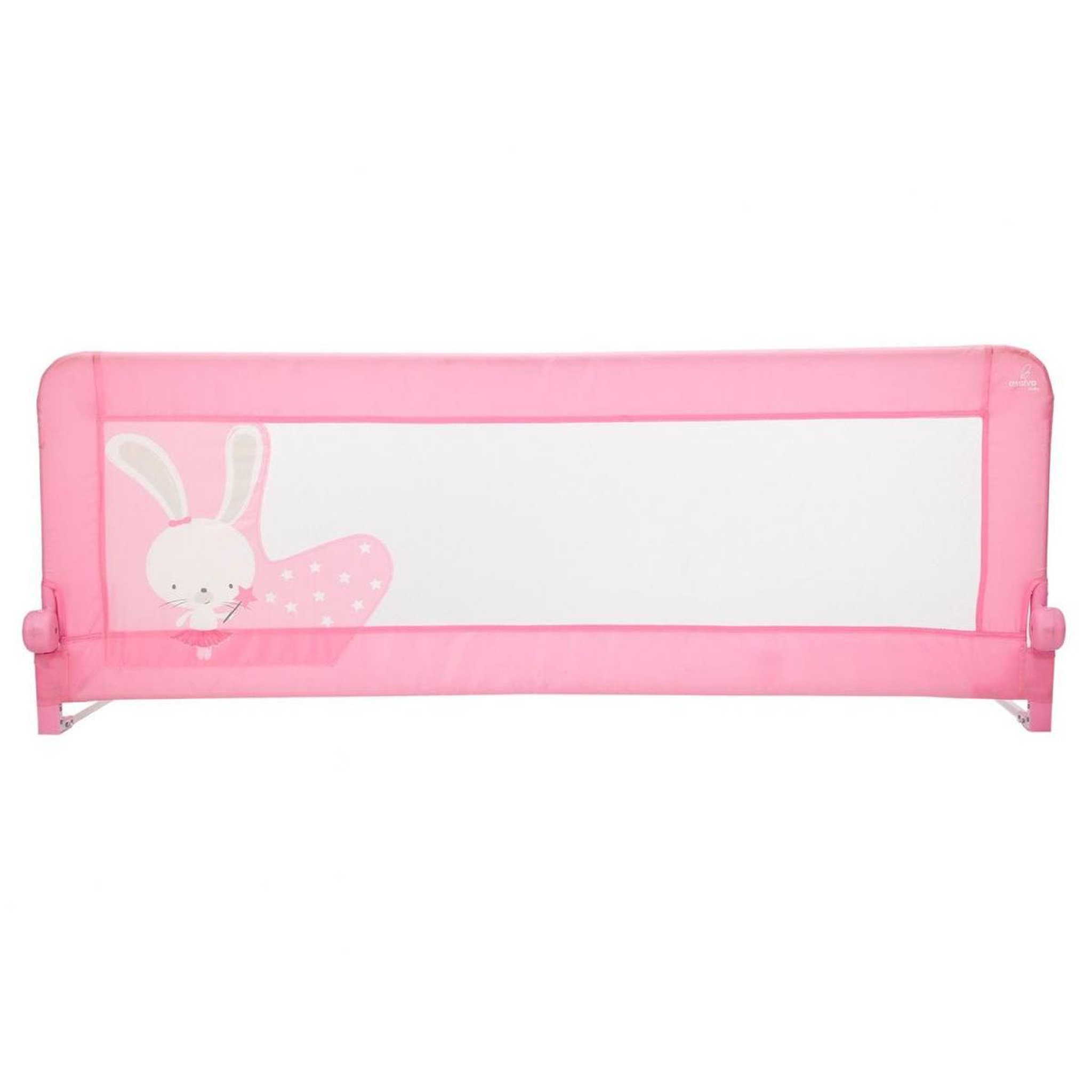 Asalvo Barrière de lit 2 en 1 en rose lapin pour enfants